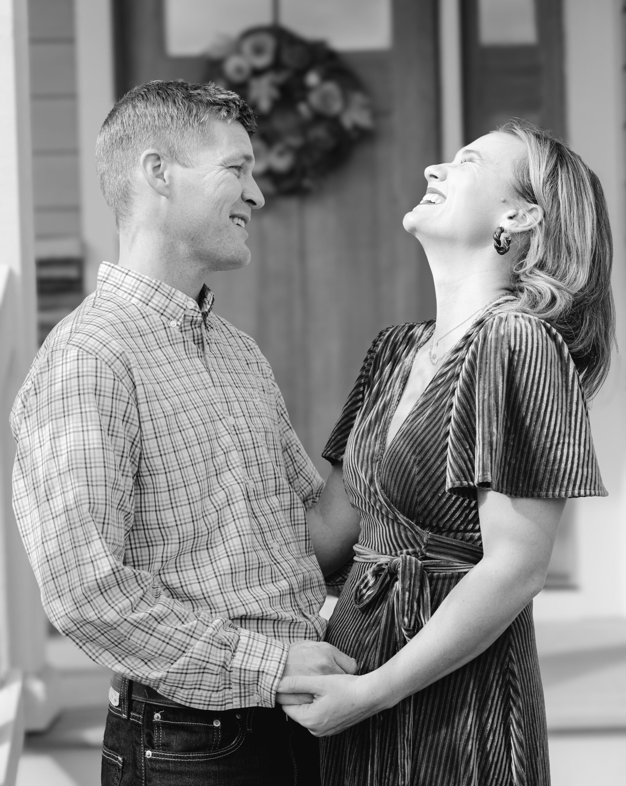 Happy Asheville Couple Outdoor Photo Session